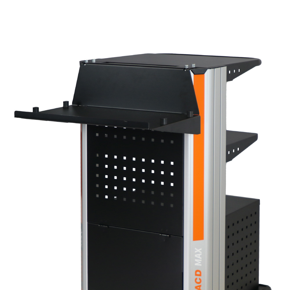 Druckerhalterung Rückseite (520 x 315 mm) + (520 x 400 mm) Abstellplatz für einen Drucker an der Rückseite des MAX BE. Traglast 25 kg