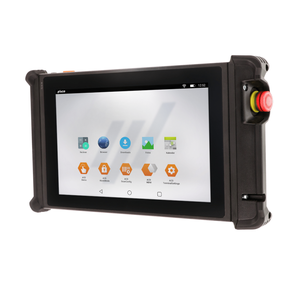 Wireless and mobile safety HMI M2Smart HMI10 for functionally safe machine operation with 10-inch display and Android Industrial+