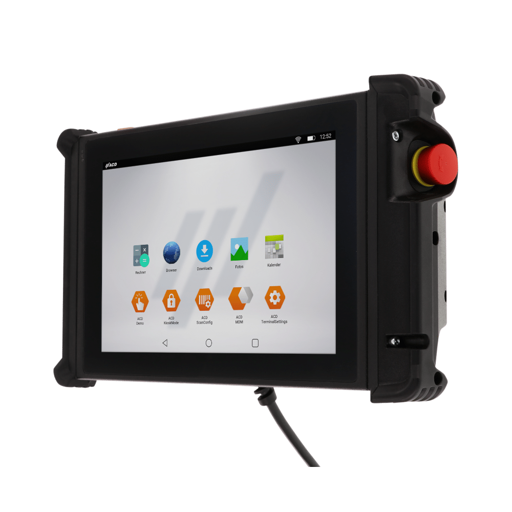 Wired HMI device M2Smart HMI10 Wired for functionally safe machine operation with 10-inch touch display and Android Industrial+