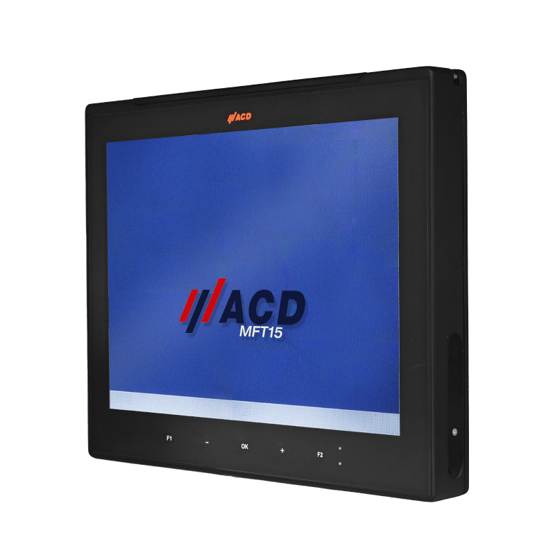 Front view MFT15SE Vehicle Mount Terminal with 15 inch display and Windows operating system