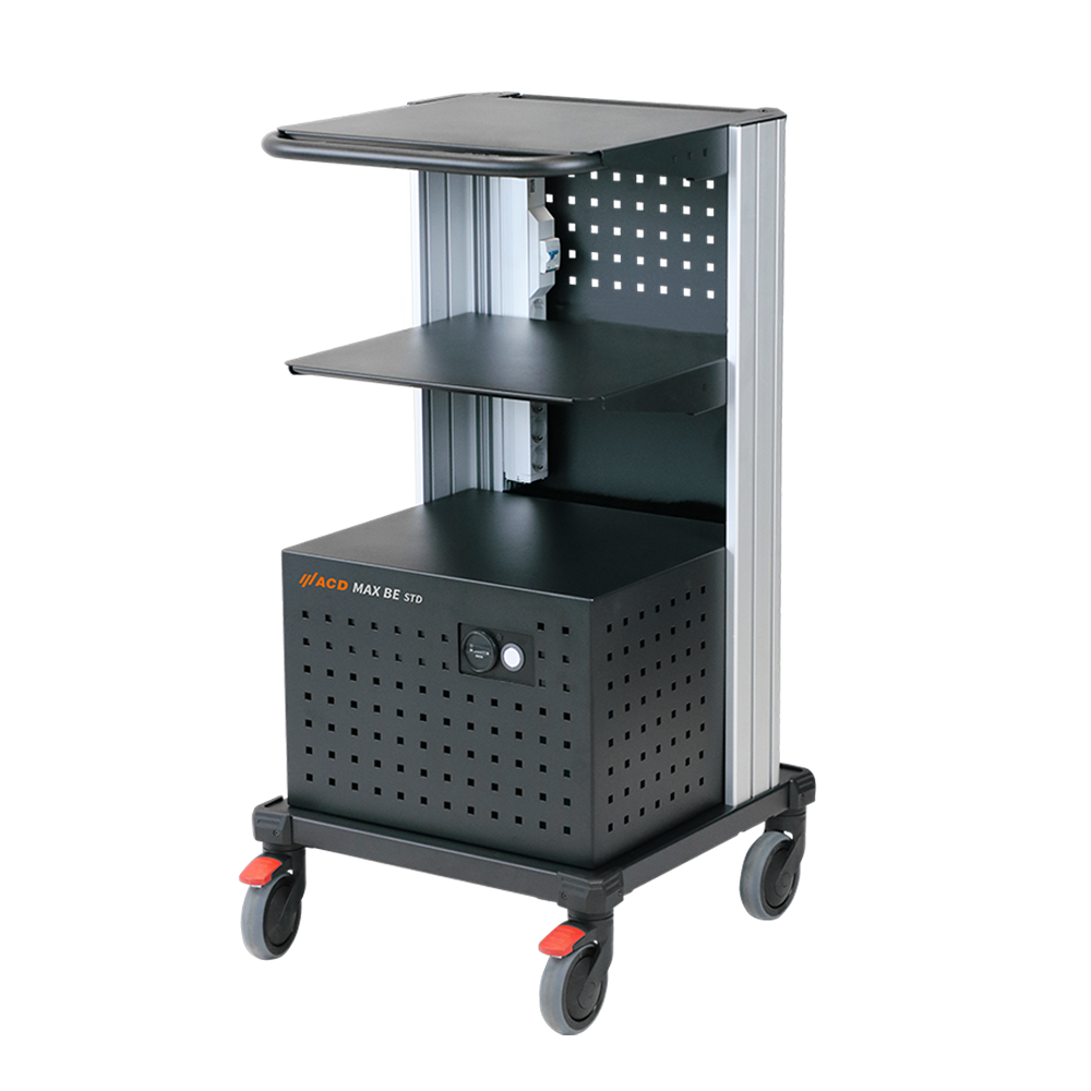 MAX BE STD mobile workstation for location-independent work in the warehouse, goods receipt and logistics