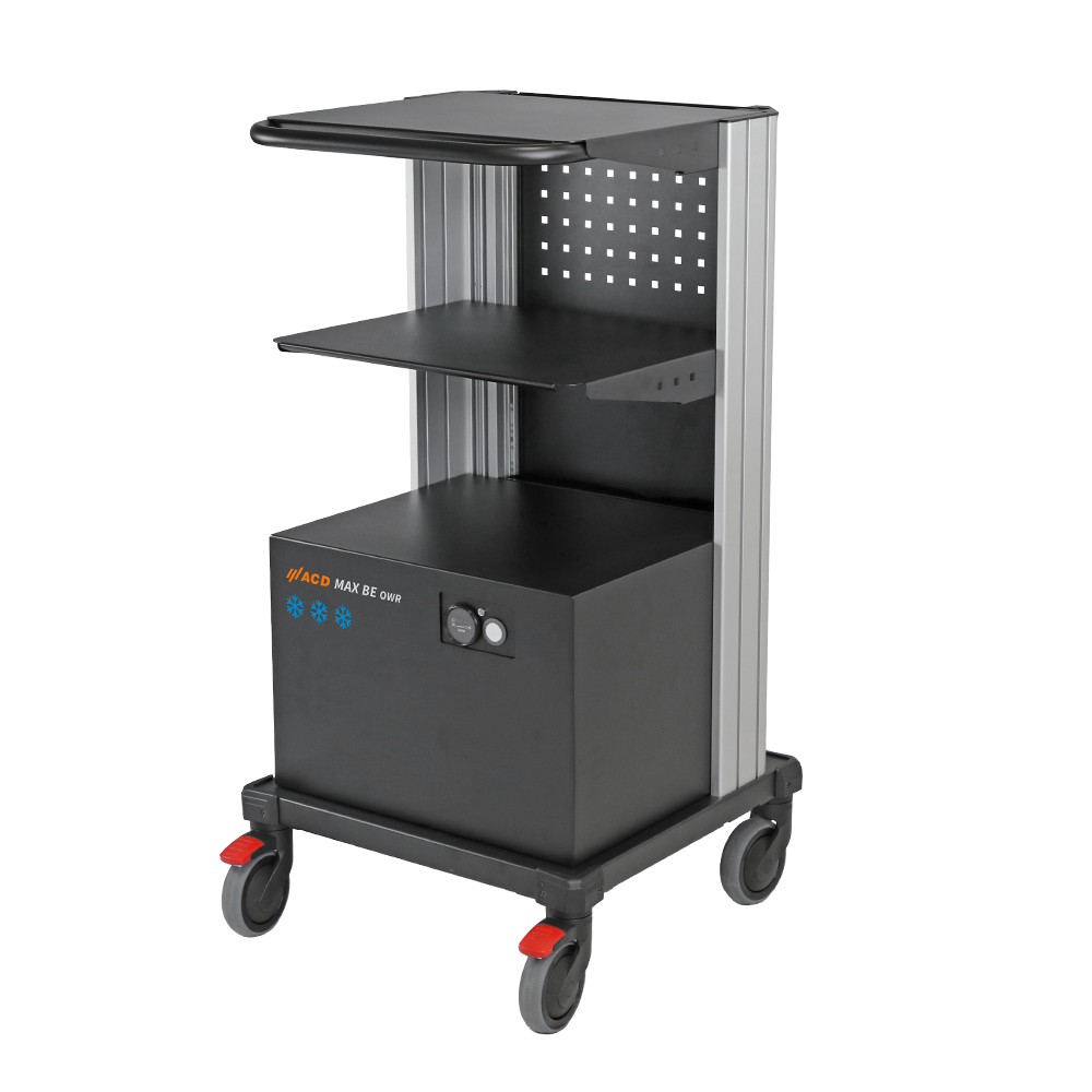 MAX BE TK mobile workstation for work in deep-freeze warehouses
